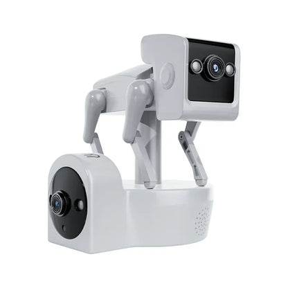 4MP Dual Lens APP Robot Dog Wireless PTZ IP Dome Camera