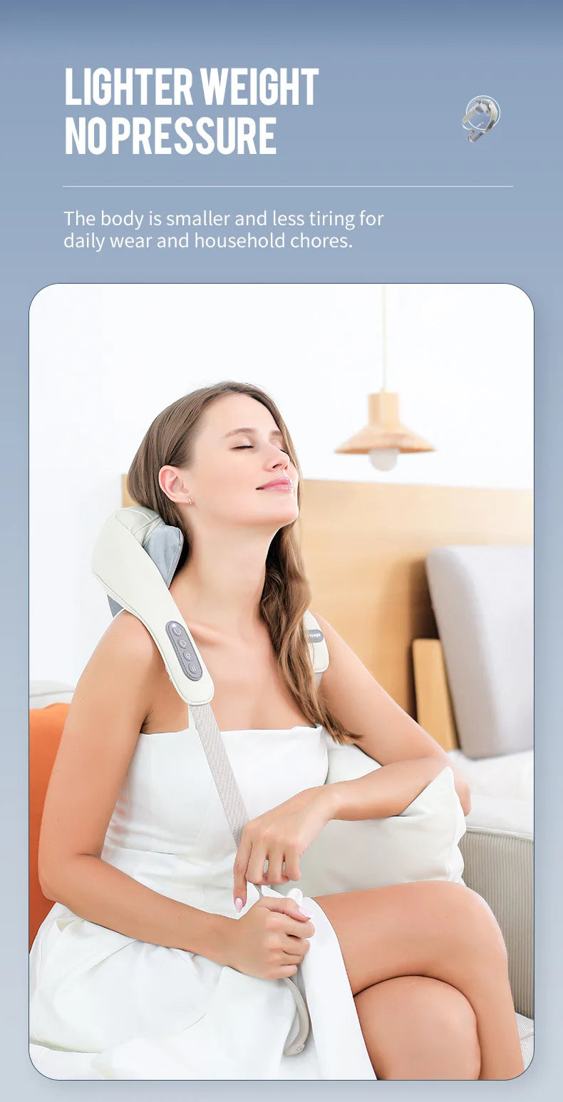 Foreverlily Wireless Neck, Back and Shoulder Massager