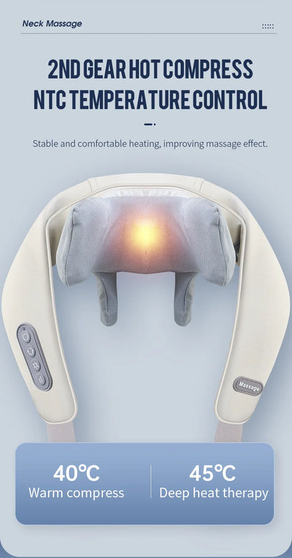 Foreverlily Wireless Neck, Back and Shoulder Massager