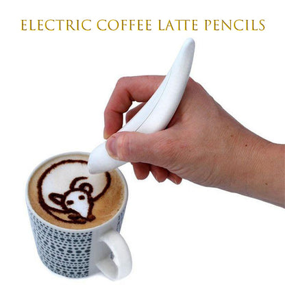 Electrical Latte Art Pen Coffee Carving Pen Baking Pastry Tools