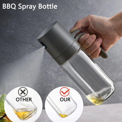 Mist & Drizzle: 250ml Glass Oil Sprayer for Healthy Cooking