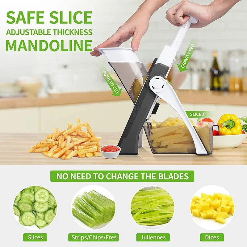 1pc Manual Chopper Potato and vegetable Slicer