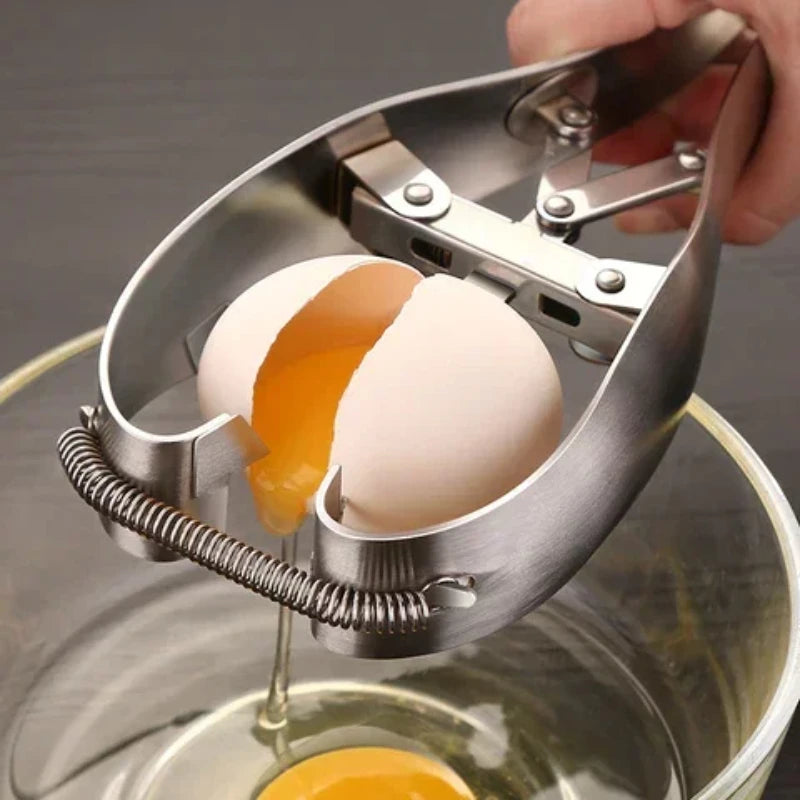 Manual Stainless Steel Egg Opener Scissor