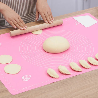 Juego de tapetes de silicona BakeEasy: elementos esenciales antiadherentes para repostería y repostería 