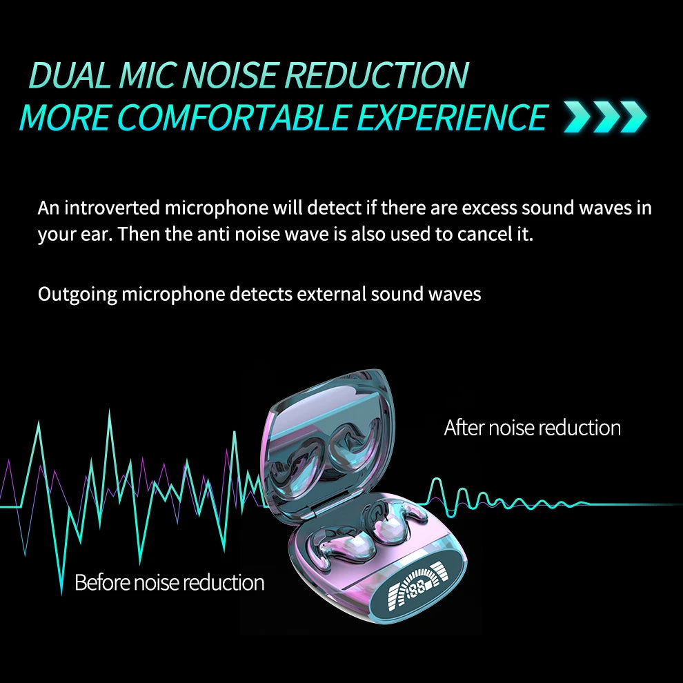 Sleep Invisible Headset Wireless Bluetooth Earphone Earbuds