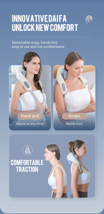 Foreverlily Wireless Neck, Back and Shoulder Massager