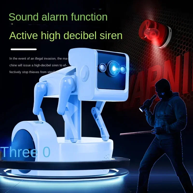 4MP Dual Lens APP Robot Dog Wireless PTZ IP Dome Camera