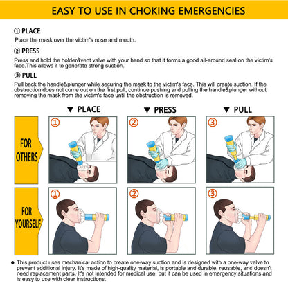 First Aid Kit Choking Respiratory for Emergency Adults & Children, 2 sizes