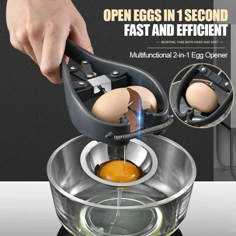 Manual Stainless Steel Egg Opener Scissor