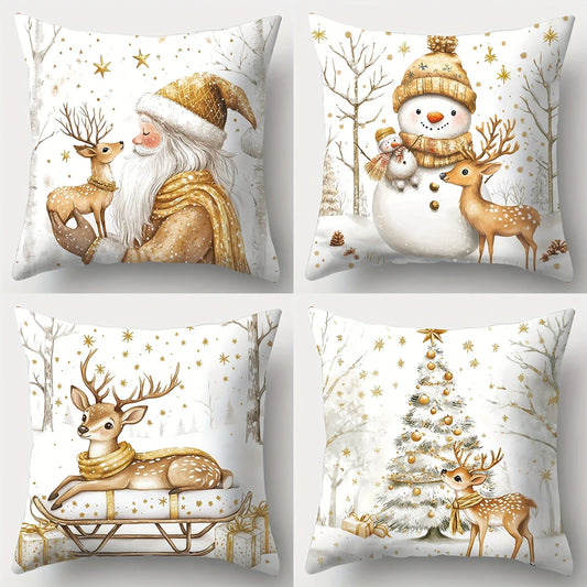 Christmas & New Year theme pillowcase .