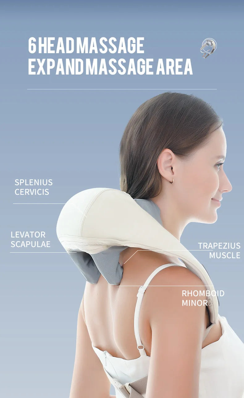 Foreverlily Wireless Neck, Back and Shoulder Massager