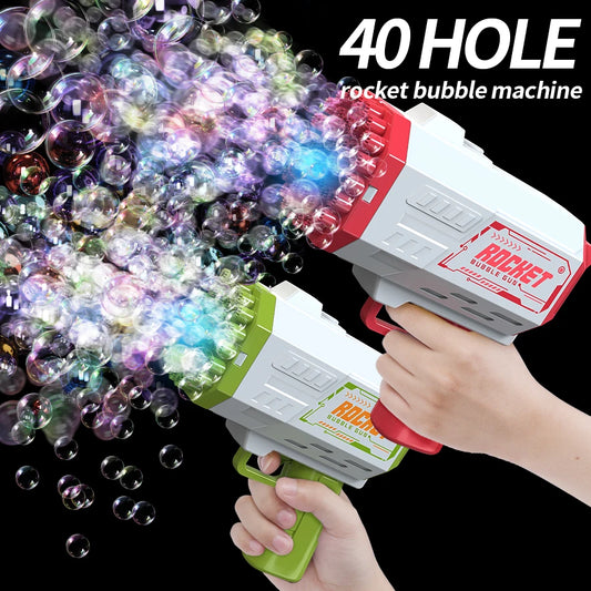 40 outdoor hole handheld children's bubble machine electric