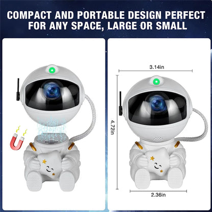 Astronaut's Stargaze: Galaxy & Nebula Projector with Colour-Changing LED Lights