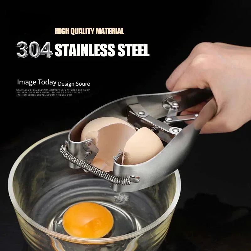 Manual Stainless Steel Egg Opener Scissor